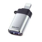 مبدل OTG Lightning برند BOLICE مدل BO-88 یکی از پرطرفدارترین محصولات دسته‌ی مبدل OTG است. معرفی محصول مبدل OTG Lightning برند BOLICE مدل BO-88 جهت کاربرد، نیازی به نصب نرم افزار خاصی ندارد. بدنه مبدل OTG Lightning برند BOLICE مدل BO-88 از آلومینیوم سخت ساخته شده است. این مبدل محصولات اپل (گوشی و تبلت های اپل) بوده و سرعت انتقال داده آن به دلیل تجهیز به تکنولوژی USB 3.0 بسیار بالاست. توان خروجی مبدل OTG Lightning برند BOLICE مدل BO-88، حداکثر 200 میلی آمپر بوده و کارکرد آن با دستگاه های iPhone 12 / 12 pro / 12 proMax / 11 /11 Pro / 11 Pro Max / XS / XS Max / X / 8 / 8 Plus / 7 / 7Plus /6S / SE / iPad 4 / Ipad 5 / ipad Mini تضمین میشود. همچنین با داشتن مبدل OTG Lightning برند BOLICE مدل BO-88 میتوانید دستگاه هایی مانند فلش مموری، هاب یو اس بی، موس، کیبورد، دسته بازی و دوربین عکاسی را به موبایلتان متصل کنید و حتی از دستگاه های دیگر که قابلیت شارژ کردن دارند(مانند: موبایل ها و یا اسپیکر هایی که قابلیت پاوربانک دارند) برای شارژ کردن موبایلتان استفاده کنید، هچنین دیگر نیازی نیست حافظه دوربین را خارج کنید! میتوانید با اتصال مستقیم مبدل به دوربین از طریق کابل تمامی عکس های ذخیره شده را در موبایلتان نگاه کنید، حذف کنید و یا به حافظه گوشی منتقل کنید. راهنما: پس از اتصال مبدل به موبایل و یا تبلت برنامه Files را بازکنید تا در قسمت اصلی Browse نام فلش مموری به شما نمایش داده شود. مشخصات محصول برند: BOLICE مدل: BO-88 رنگ: نقره ای وزن: 20 گرم درگاه شارژ: لایتنینگ سازگار با: مناسب انواع گوشی ها و دستگاه‌های با درگاه لاتینینگ Lightning نوع رابط: USB به لایتنینگ قابل اتصال به جاکلیدی: دارد سایر توضیحات: قابلیت اتصال فلش مموری/موس/کیبورد/دوربین و ... |استفاده آسان با برنامه Files در آیفون / آیپد |انتقال دیتا از فلش به آیفون، آیپد و بلعکس |قابلیت خواندن و نوشتن اطلاعات در فرمت FAT32 راهنمای خرید مبدل OTG Lightning برند BOLICE مدل BO-88 برای خرید این مبدل، اول سایز و رنگ مناسب را انتخاب کنید. مبدل OTG Lightning برند BOLICE مدل BO-88 با کیفیت ساخت بالا و قیمت مناسب عرضه می‌شود. همه‌ی سفارش‌ها با بسته‌بندی مطمئن و در کوتاه‌ترین زمان ارسال می‌شوند. محصولات مشابه را در مبدل OTG ببینید. اطلاعات بیشتر: مبدل OTG در ویکی‌پدیا