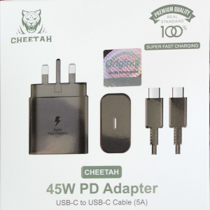 آداپتور CHEETAH 45W PD آداپتور شارژ کننده فوق سریع