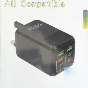 شارژر دیواری 150 وات 6 پورت مدل PKG092 یک شارژر قدرتمند و چندمنظوره است که امکان شارژ همزمان موبایل، تبلت، لپتاپ، هدفون، پاوربانک و تمام گجتهای دیجیتال را فراهم میکند. این شارژر با توان بسیار بالا و پورتهای متنوع و هم زمان (ترکیبی از USB-C و USB-A)،، بهترین انتخاب برای محیط کار، خانه، سفر و استفاده حرفهای است.